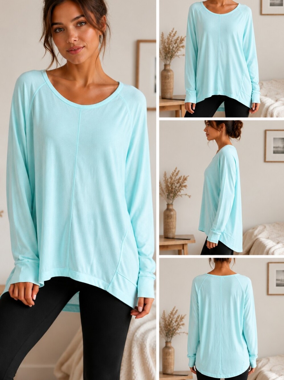 Size S/C  green tea long sleeve shirt